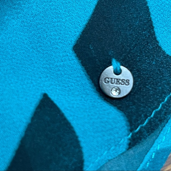 GUESS-Los Angeles | SHEER TUNIC TOP | SZ L | - Picture 4 of 10